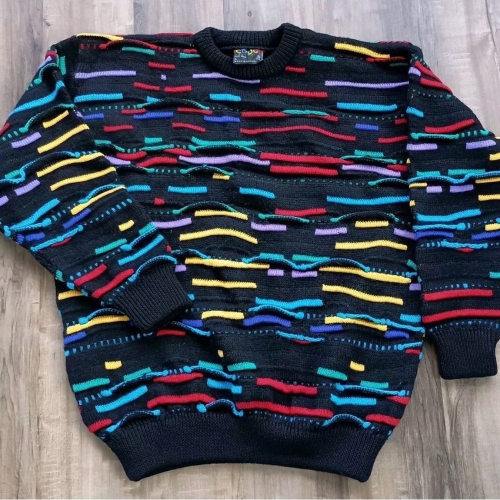 Authentic Vintage Coogi Pure wool Rare 90's hip hop sweater
